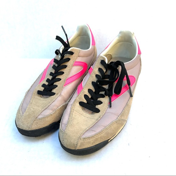 Tretorn Rawlins Retro Colorblock Suede Lace-up Sneakers In - Picture 2 of 9